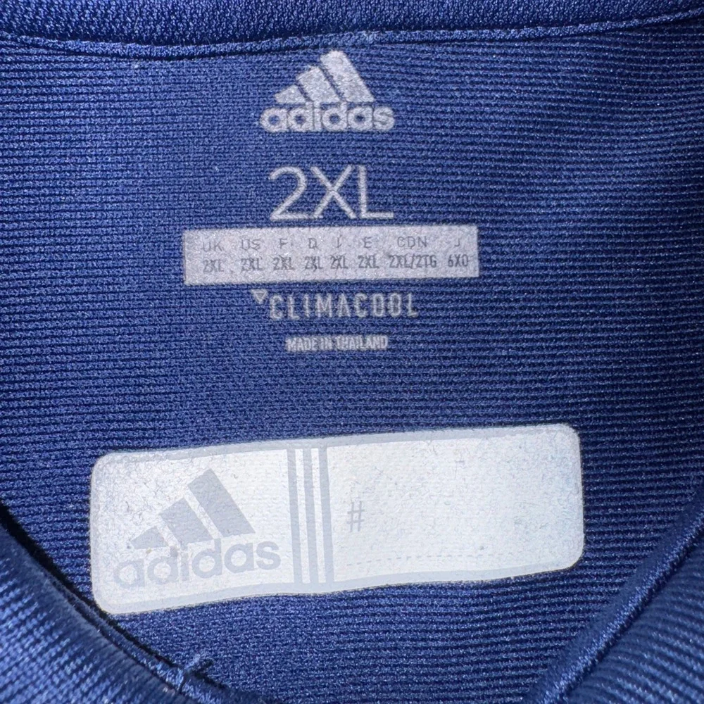 Adidas Climacool Navy Blue Eagle Logo Polo Shirt Mens 2XL DY8806 AZB001